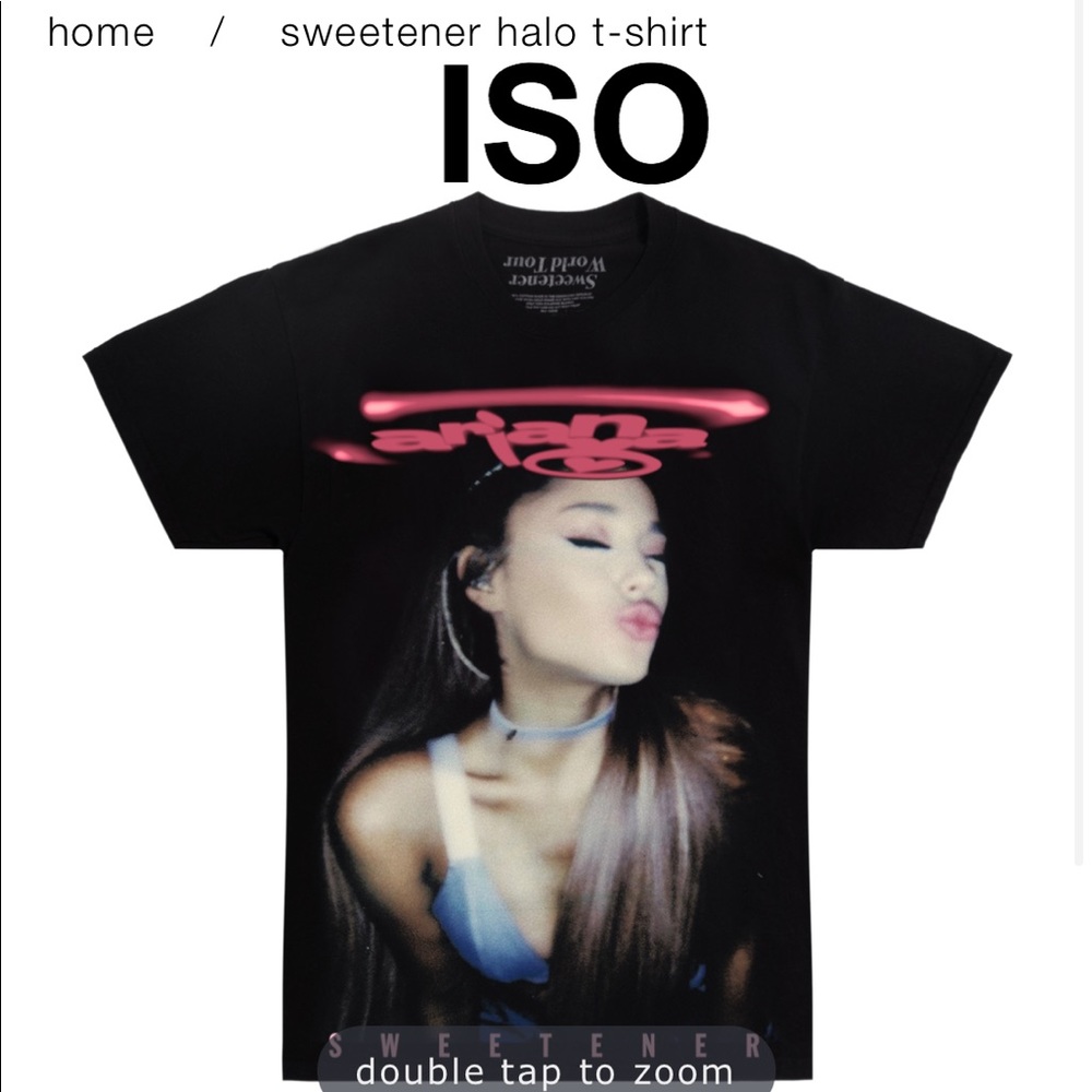 ISO Ariana grande halo tee